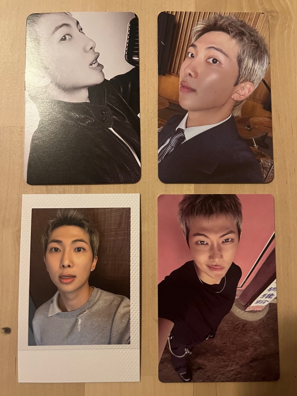 Set of 4 OFFICIAL RM of BTS photocards - Arirang - Kim Namjoon